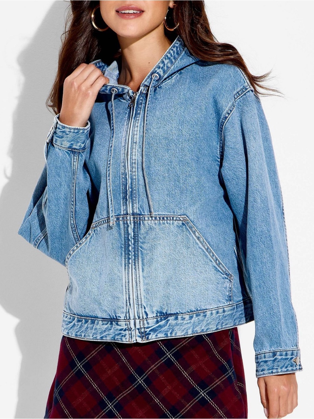 NWT! Sz L 🩵 wild fable 🩵 Denim Hooded Jacket